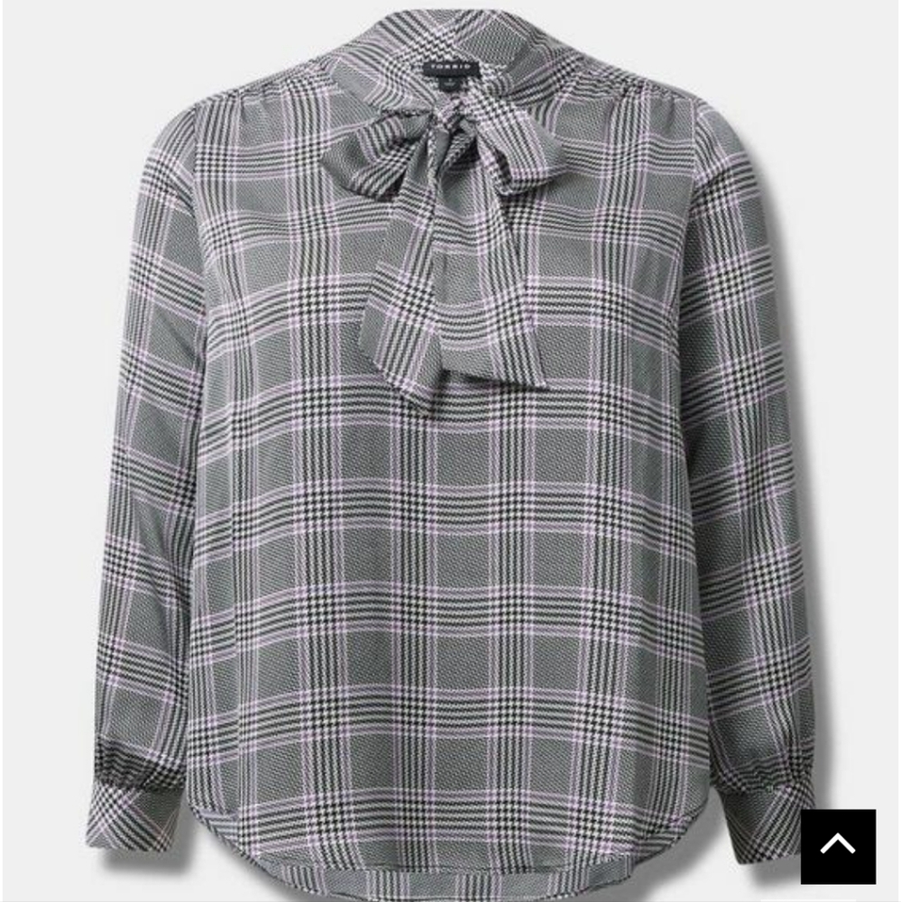 Studio Bubble Satin Bow tie Blouse